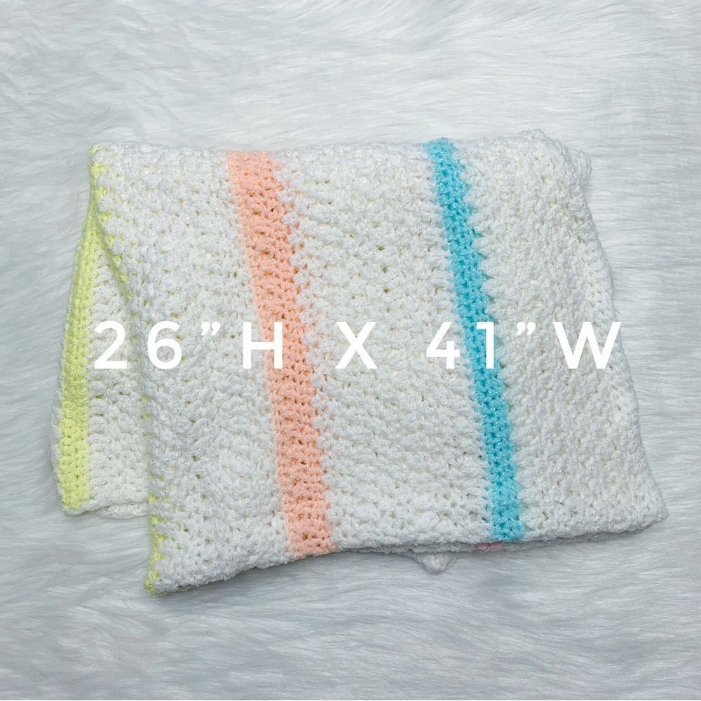Handmade Crochet Baby Blanket - Picture 3 of 4